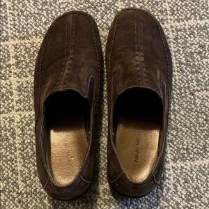 Nine West Women's Dark Brown Suede Loafers